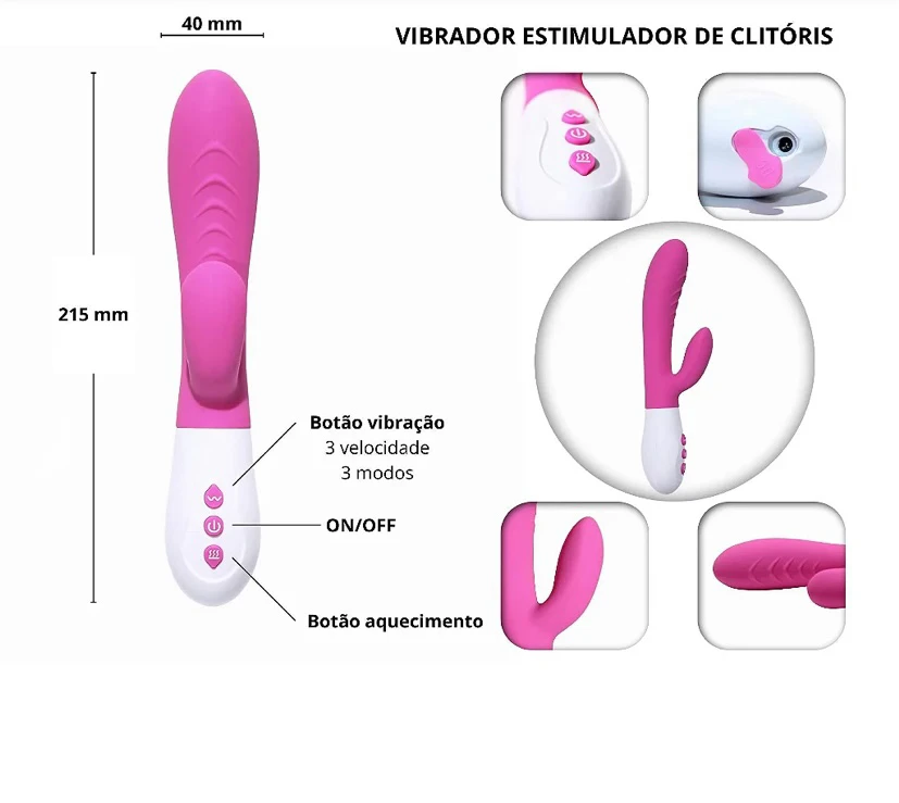 Vibrador Ponto G Recarregável  - 4