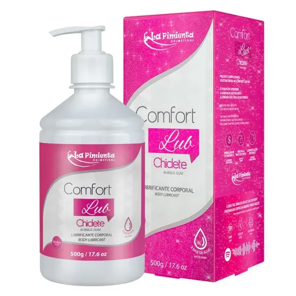 Lubrificante Beijável Chiclete 500g Confort Lub
