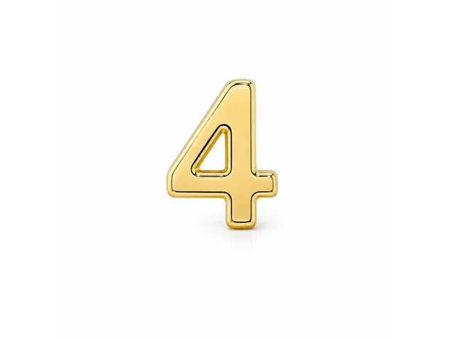 Emoji 4  Metal Dourado para Calcinha Personalizável     - 1