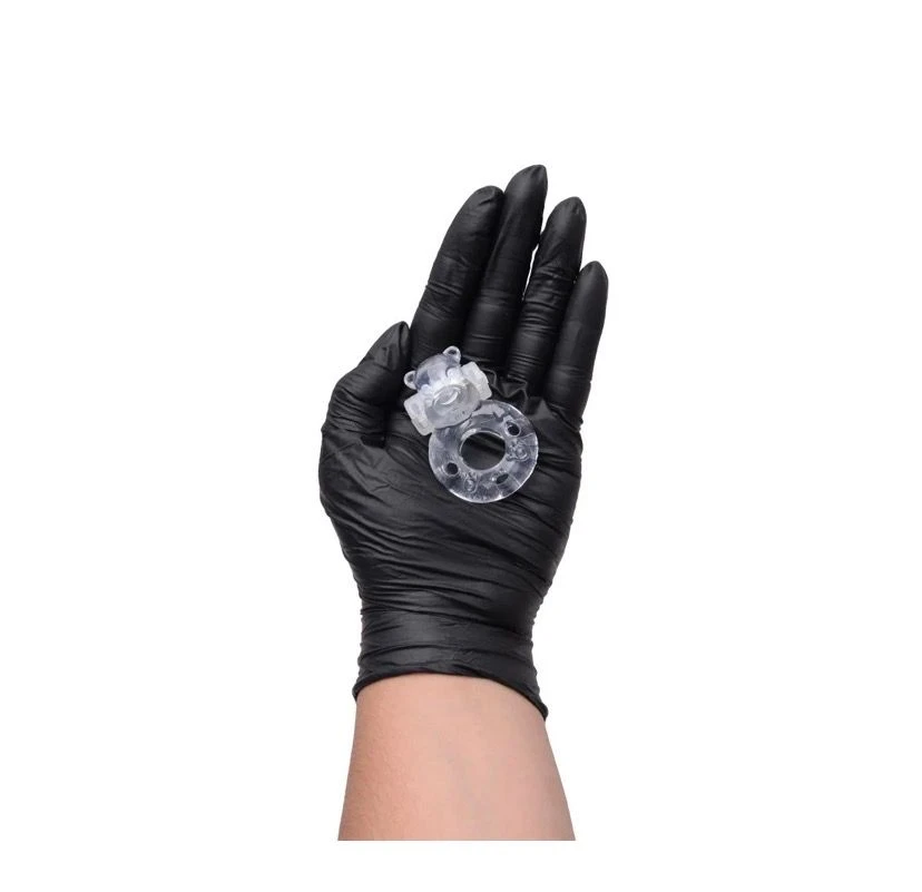 Anel em Silicone com Vibro Preto SL  - 3
