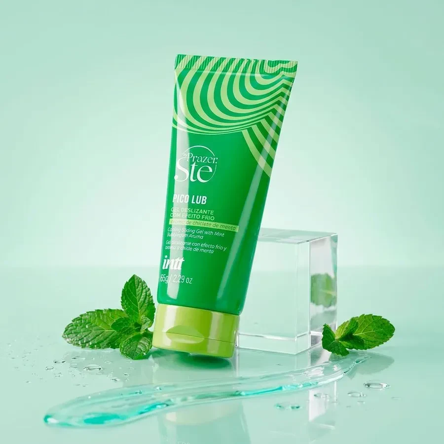 Lubrificante Beijável  Super Deslizante Pico Pulse Menta 65g - 1