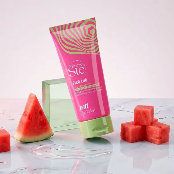 Lubrificante Beijável  Super Deslizante Pico Pulse Melancia  65g 