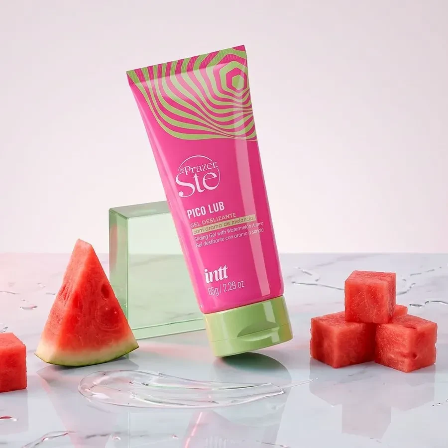 Lubrificante Beijável  Super Deslizante Pico Pulse Melancia  65g  - 1