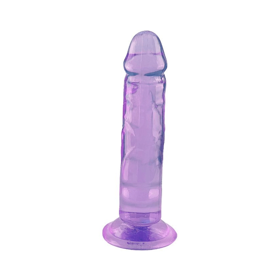 Penis de borracha lilas 14cm