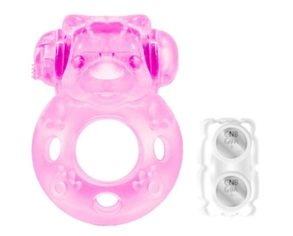 Anel peniano com vibro Rosa