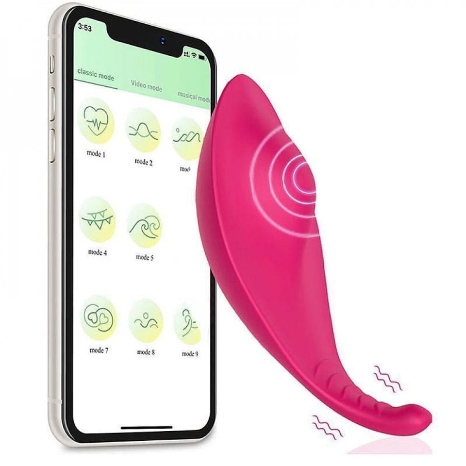 Vibrador de calcinha 10 modos de vibração recarregável 