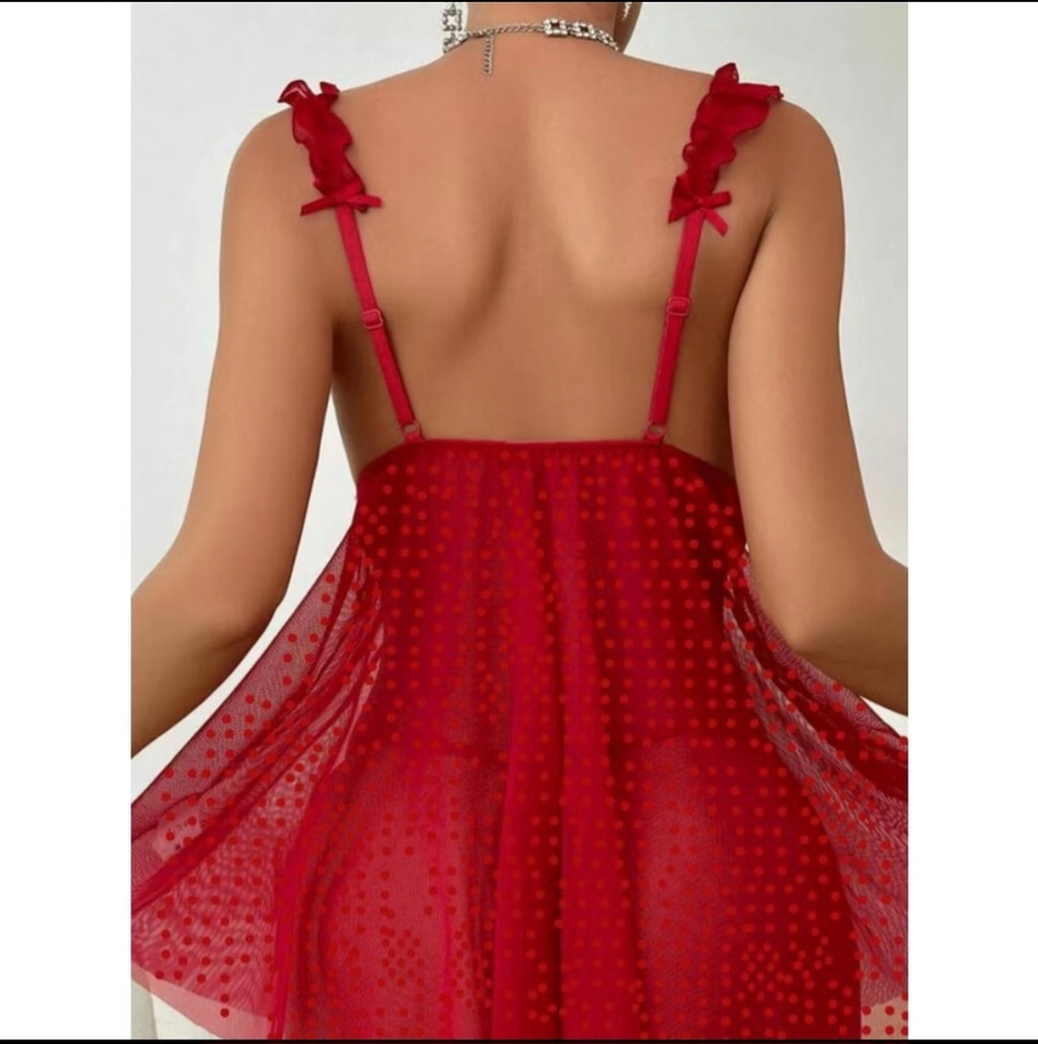 Camisola sexy Athena vermelha M - 2