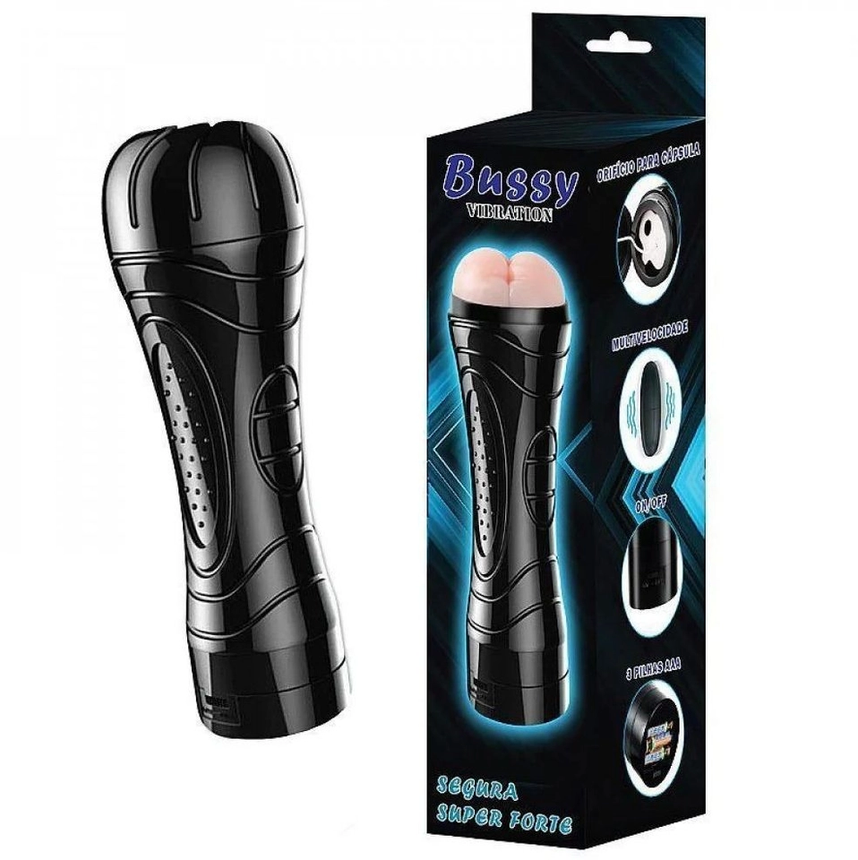 Masturbador Ânus com vibrador formato de lanterna  - 2
