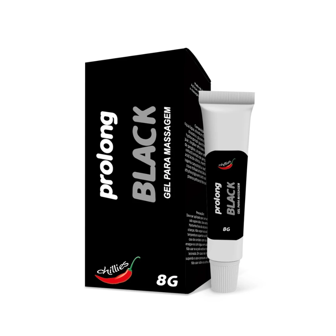 Gel prolongador de ereção Prolong Black 8g - 1