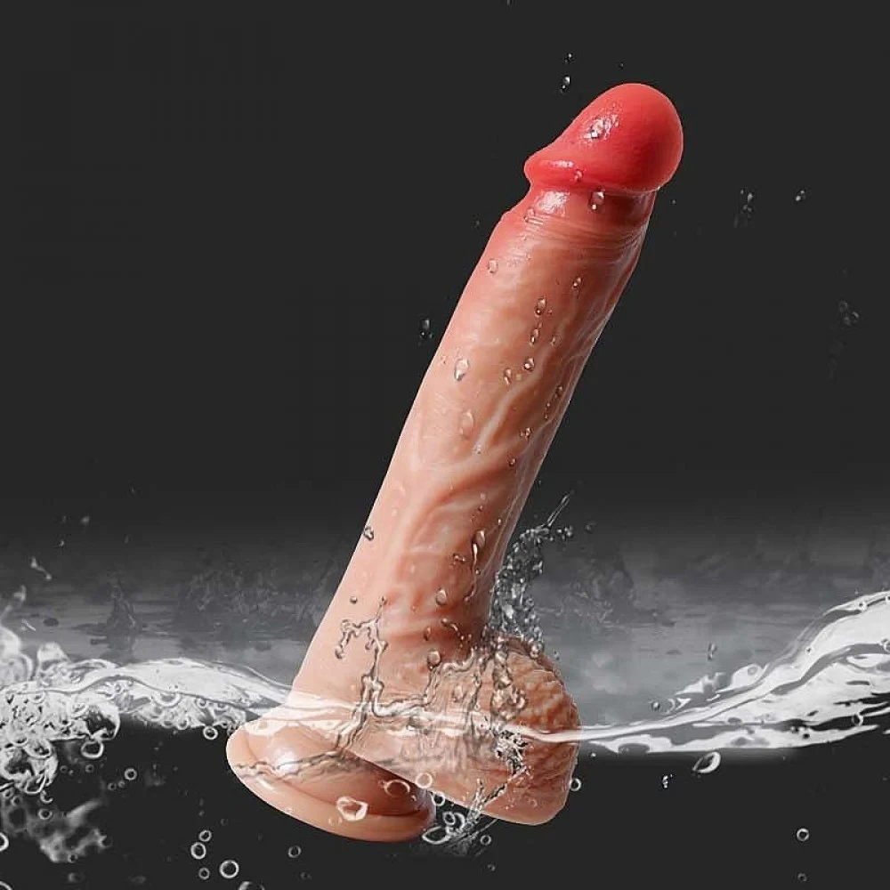 Penis ultra realista com função de aquecimento,rotativo e vai e vem 20cm - 4