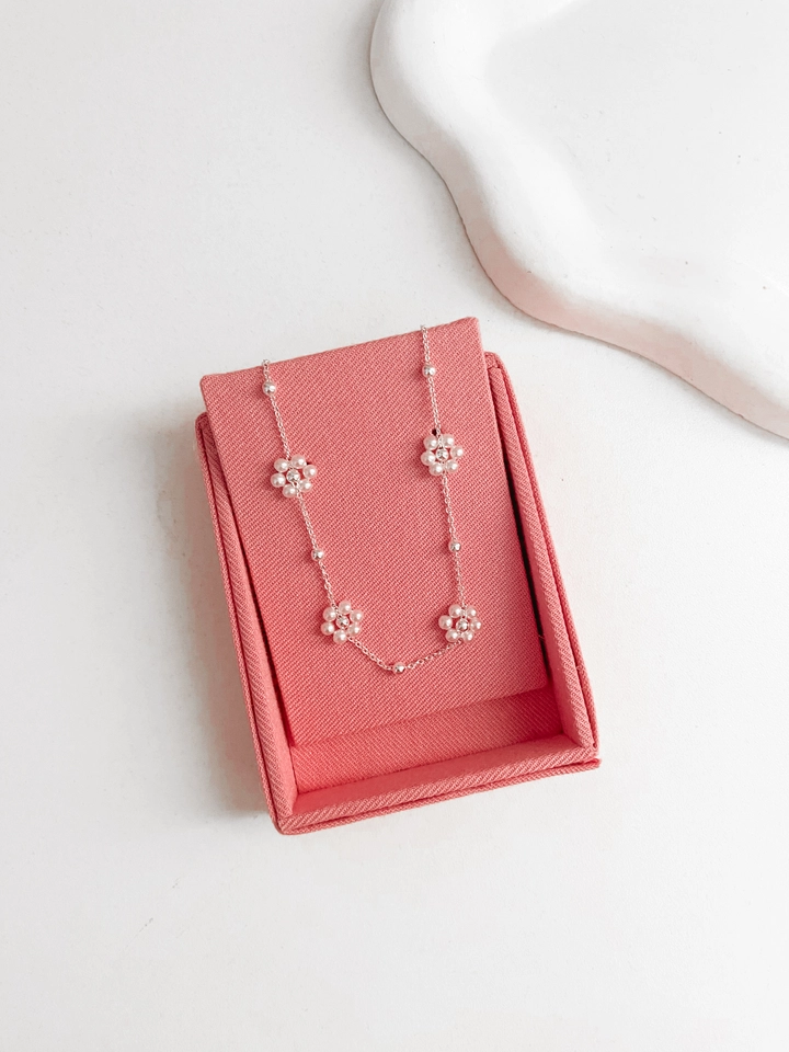 Choker flor Pérola  - 1