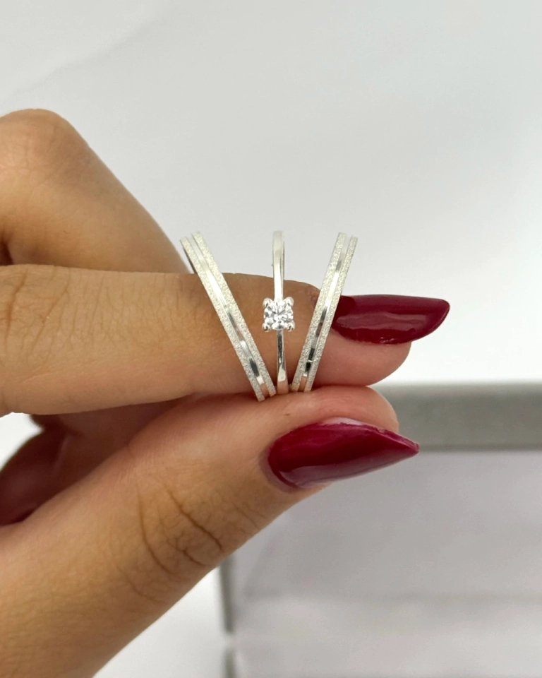 Par de alianças 2mm modelo 6  - imagem 2