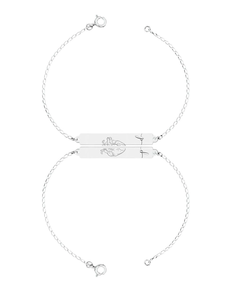 Par de Pulseiras Personalizadas 