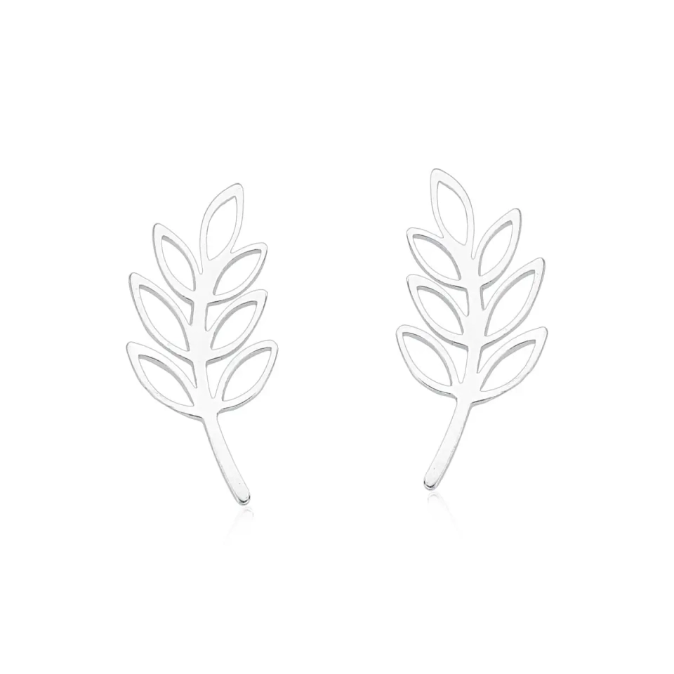Brinco earcuf folha 