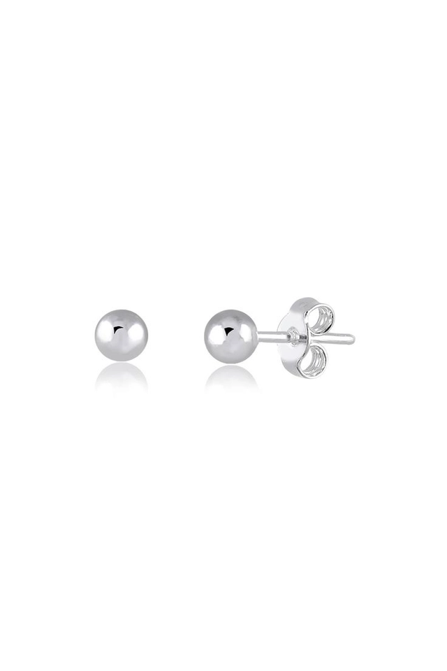 Brinco bolinha prata 3mm - 1