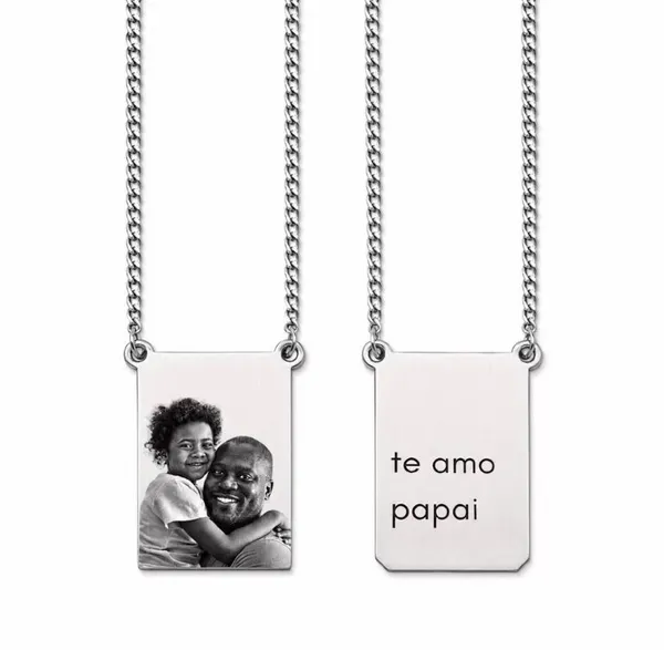 Escapulário personalizado aço inox 