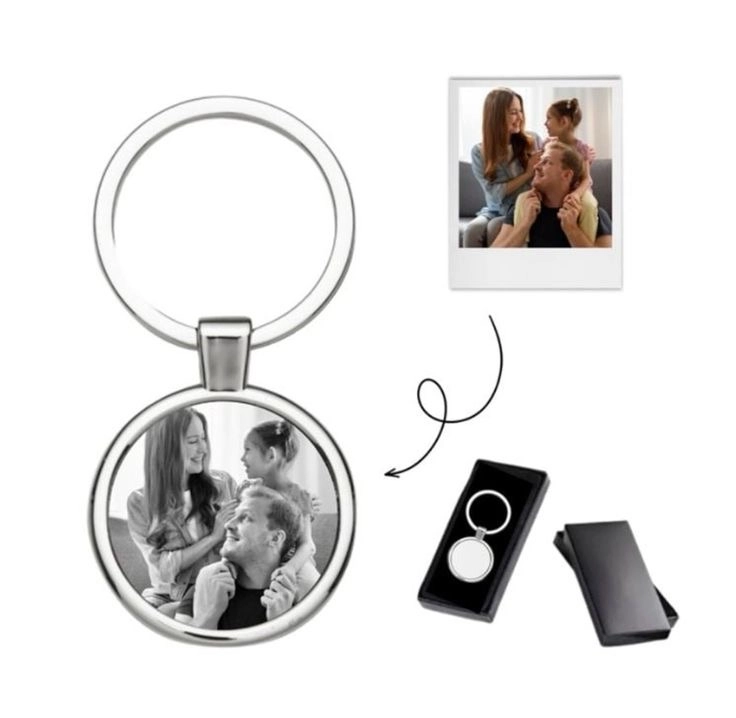 Chaveiro Personalizado Redondo aço inox 