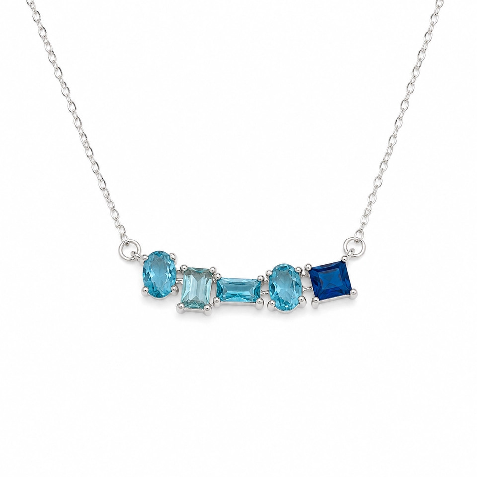 Colar Aurora azul 