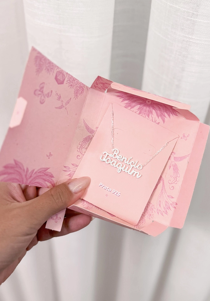 Colar Personalizado Cravejado dois nomes 