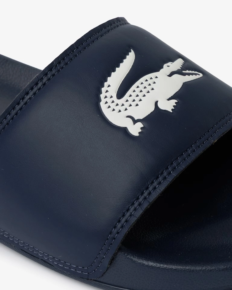Slide Lacoste SERVE azul marinho  - 4