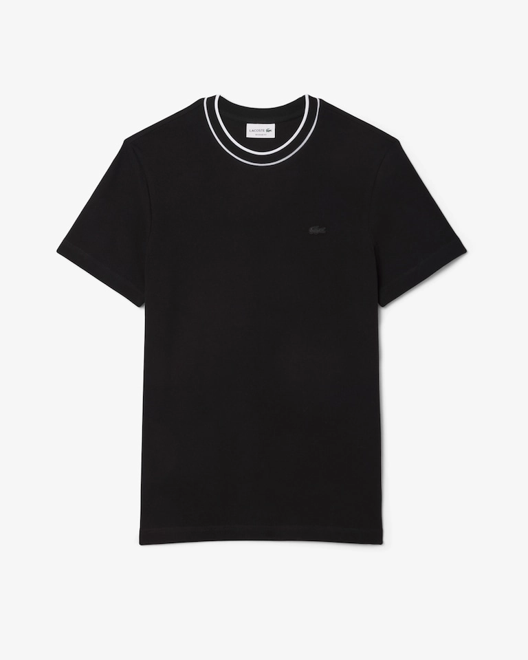 Camiseta detalhe gola preta 