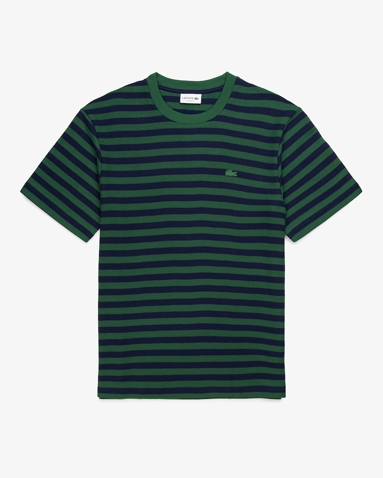 Camiseta Lacoste detalhe malha 