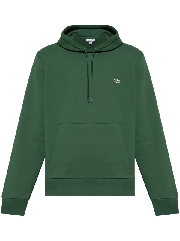 Moletom Lacoste com capuz verde 