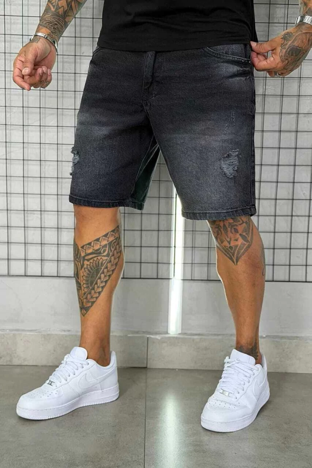 BERMUDA JAY E JONES JEANS GRAFITE