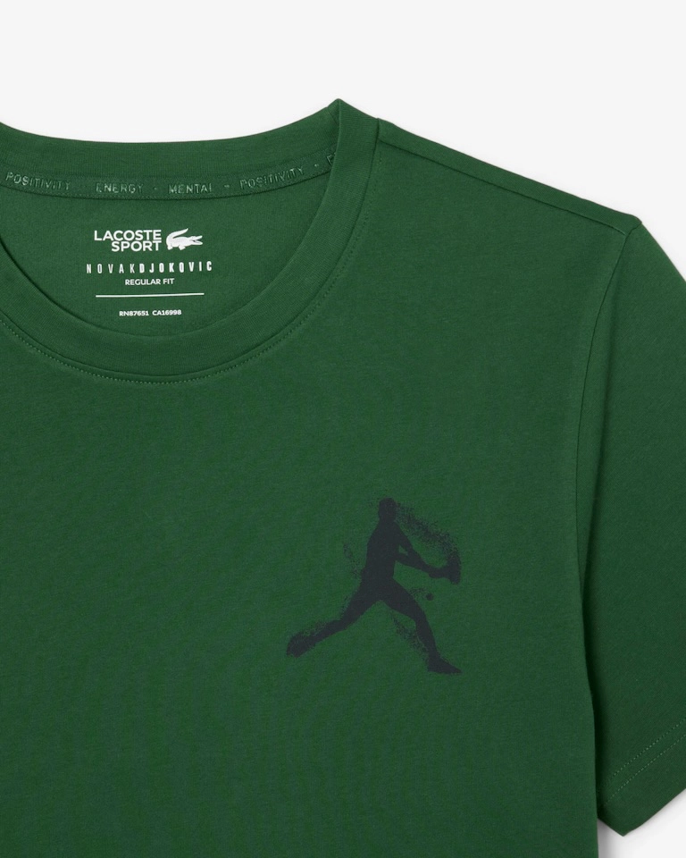 Camiseta Lacoste Tennis X Novak Djokovic verde  - 1