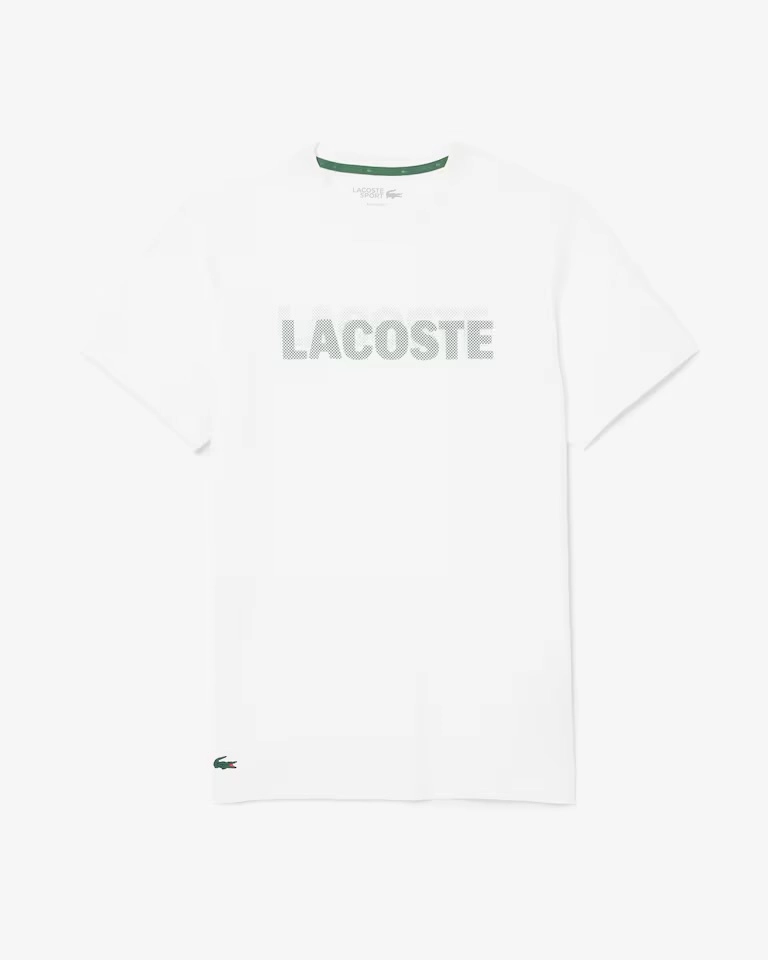 Camiseta Lacoste desfoque branca  - 1