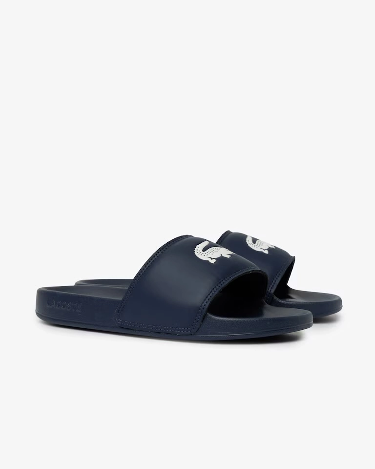 Slide Lacoste SERVE azul marinho  - 2