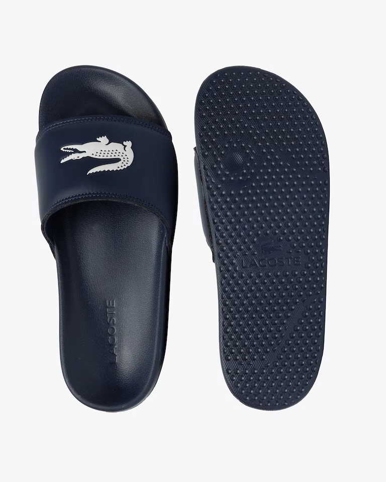Slide Lacoste SERVE azul marinho 
