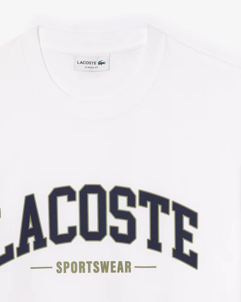 Camiseta Lacoste Sportwear branca  - 1