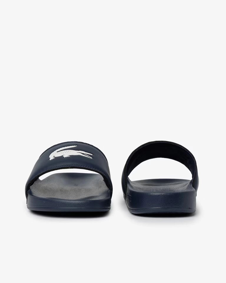 Slide Lacoste SERVE azul marinho  - 5
