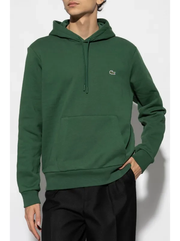 Moletom Lacoste com capuz verde  - 2