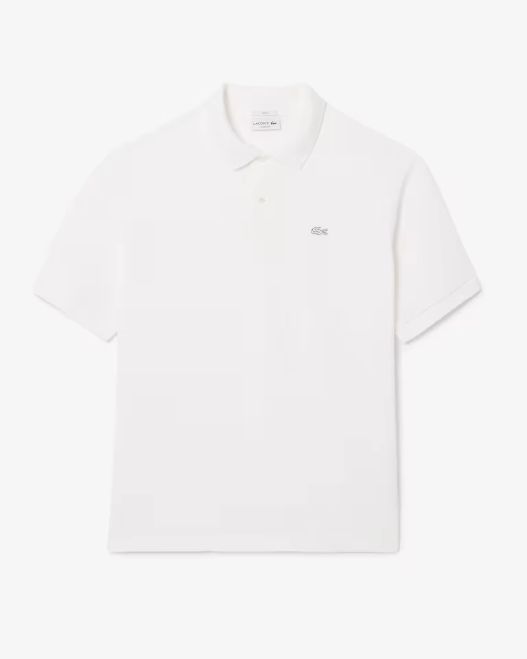 Polo Lacoste branca croco branco  - 1