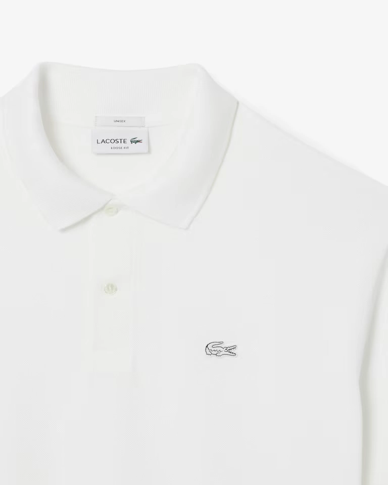 Polo Lacoste branca croco branco  - 2