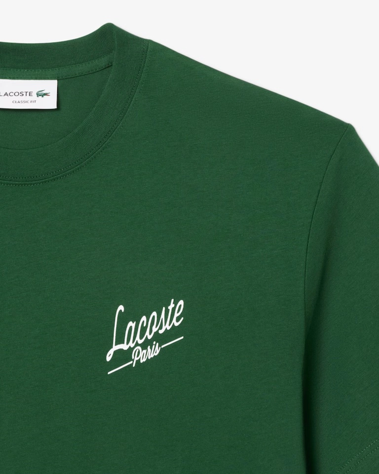 Camiseta Lacoste Paris verde  - 3