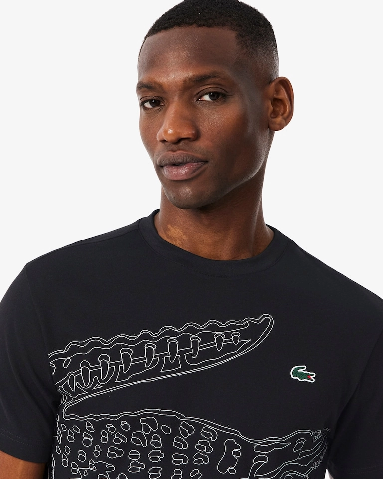 Camiseta Lacoste Estampado de Crocodilo e Tecnologia Ultra-Dry - 5
