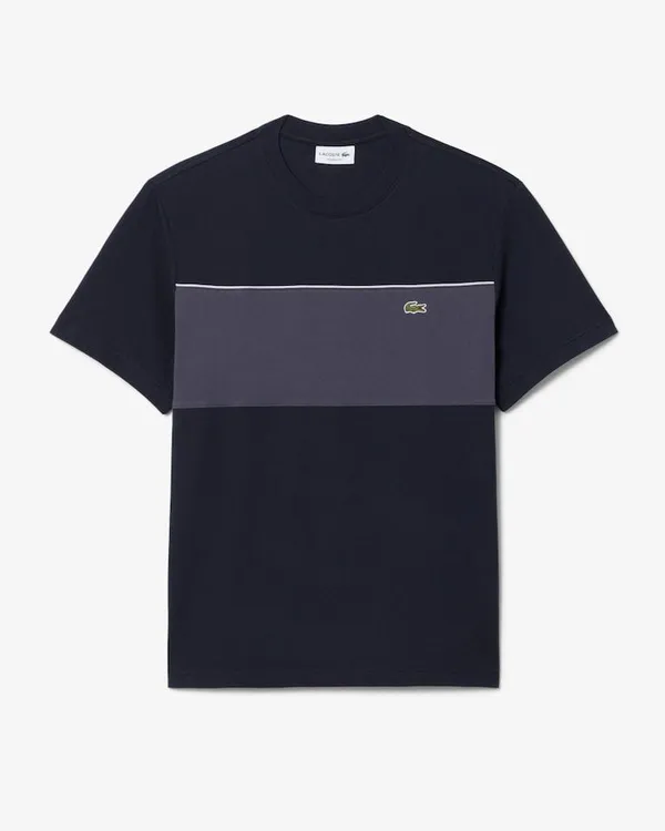 Camiseta de Algodão Colour Block