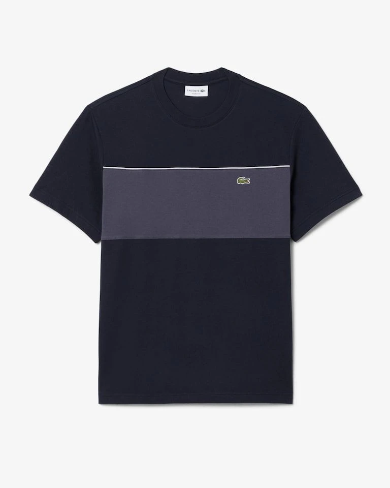 Camiseta de Algodão Colour Block - 1