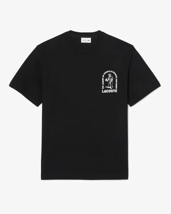 Camiseta Lacoste the legend T-shirt de Algodão Grosso Estampado