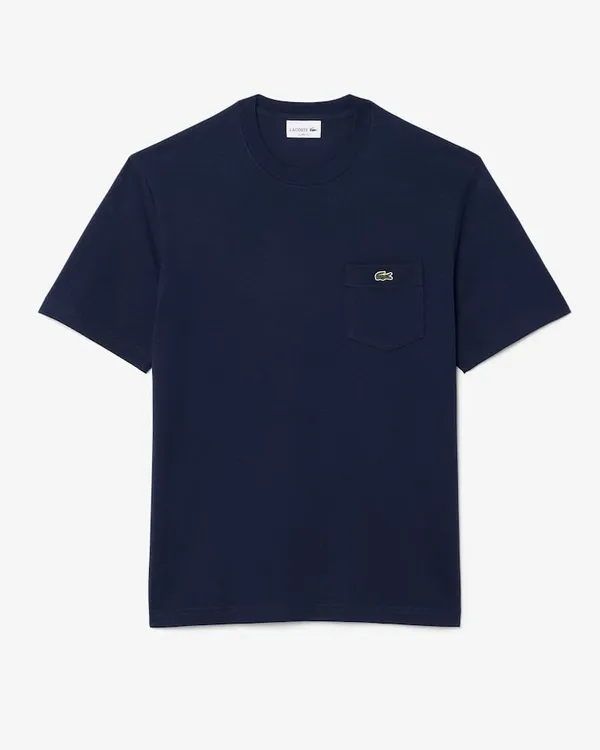 Camiseta Lacoste de Algodão com Bolso 