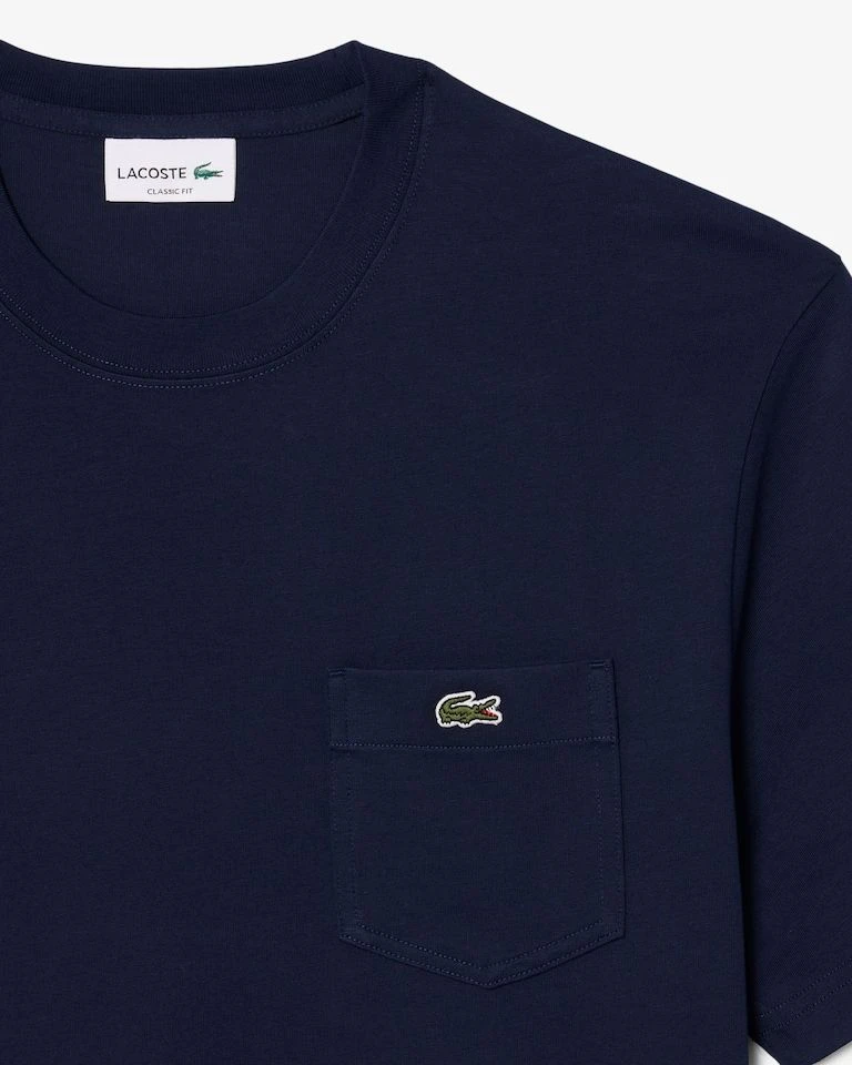 Camiseta Lacoste de Algodão com Bolso  - 2