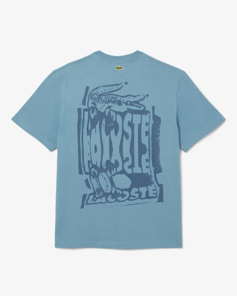 Camiseta Lacoste Gráfica em Malha de Algodão - 2