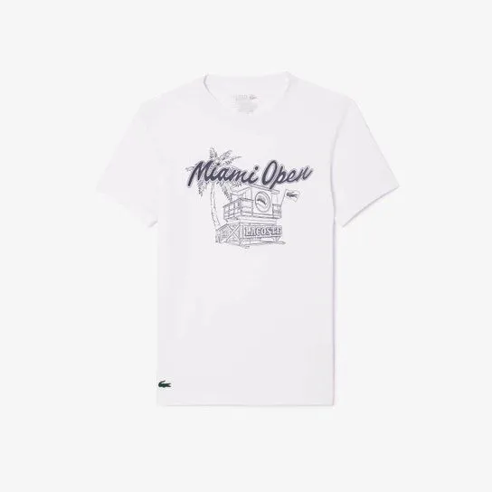 Camiseta Lacoste Esportiva Tênis Ultra-Dry Azul claro