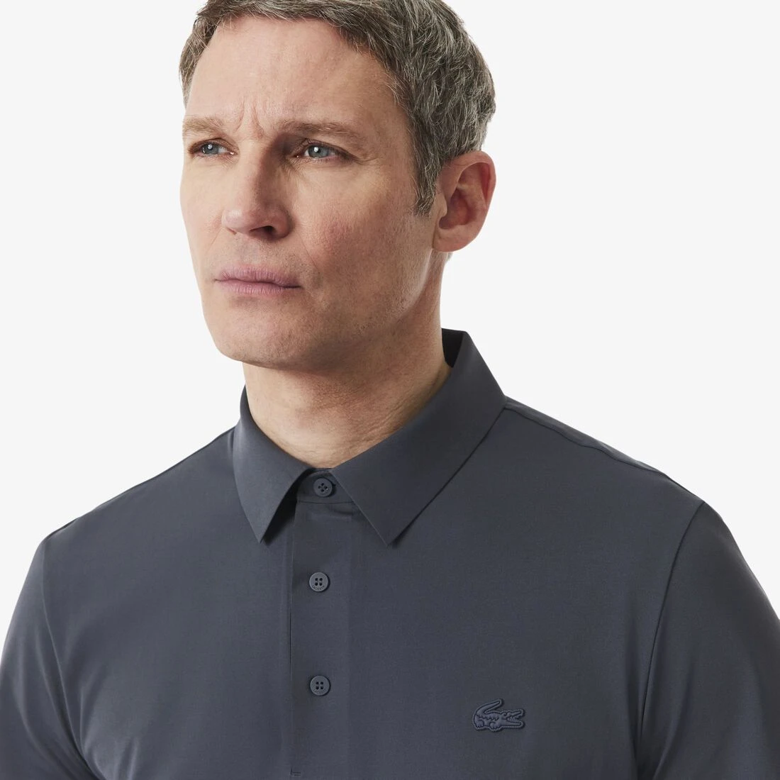 Polo Lacoste Regular Fit Paris Preta  - 4