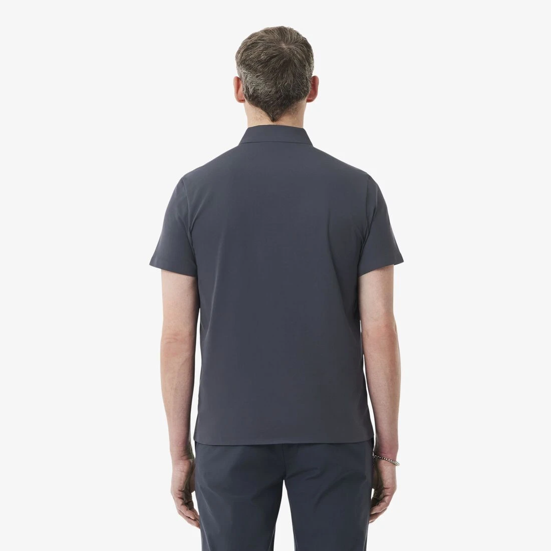 Polo Lacoste Regular Fit Paris Preta  - 3