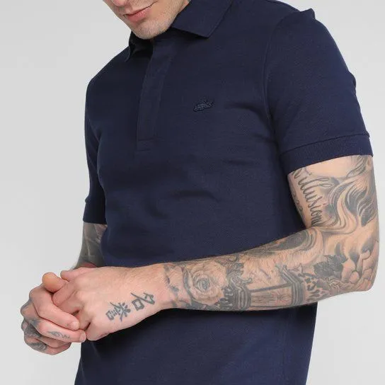 Polo Lacoste Regular Fit Paris Azul marinho 