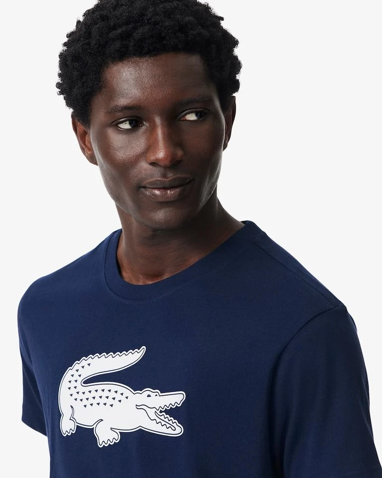 Camiseta Lacoste big croco azul marinho - 3